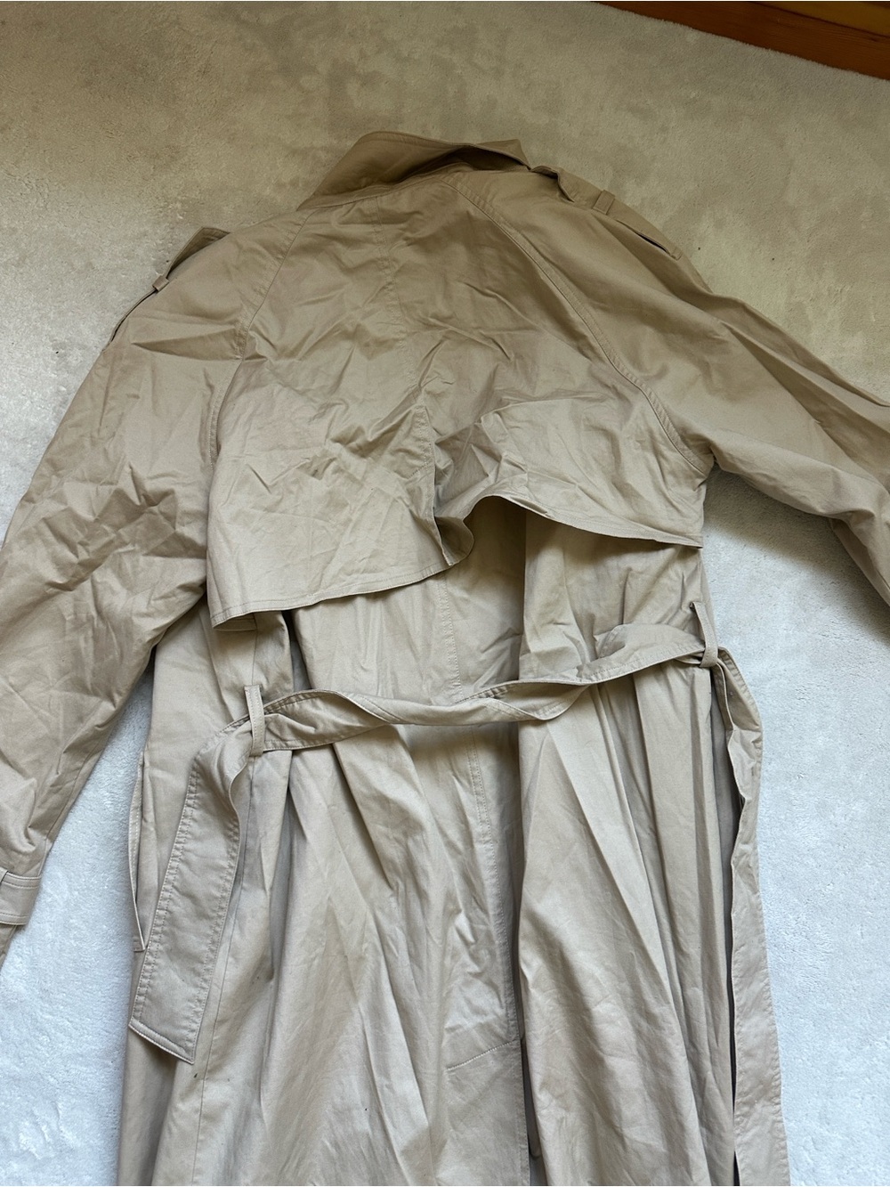 Reformation Long Tan Trench Coat - Picture 10 of 11